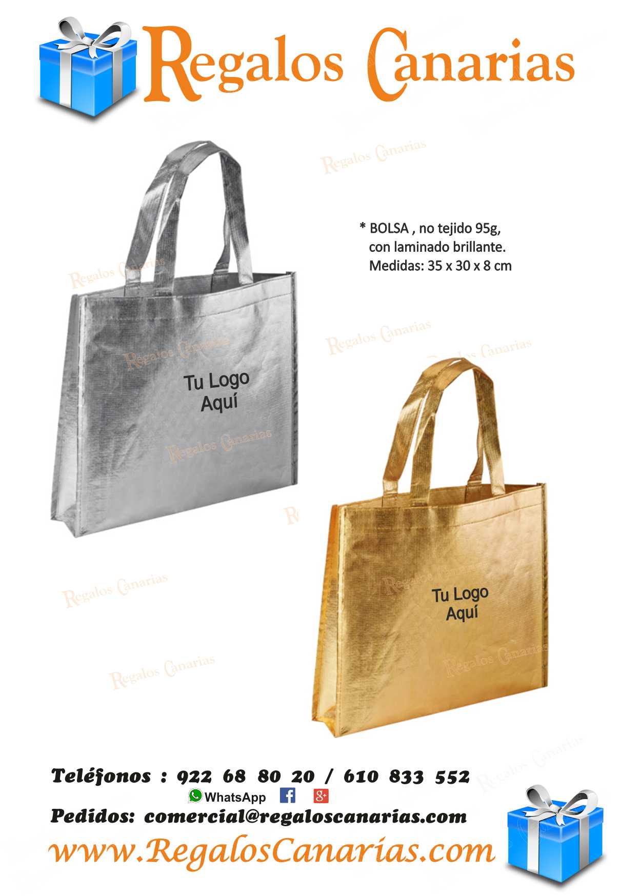 bolsas, laminadas, personalizados, regalos, merchandising, publicidad, marketing, tenerife,canarias