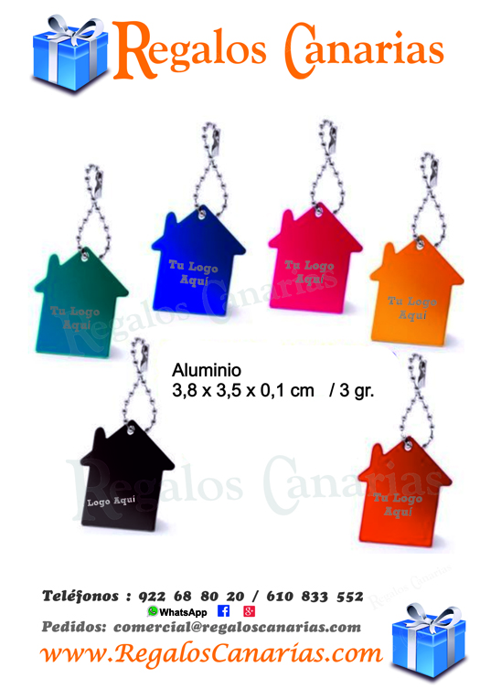 llaveros, aluminio, personalizados, regalos, merchandising, publicidad, marketing, tenerife,canarias