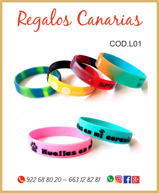 pulsera silicona, personalizados tenerife